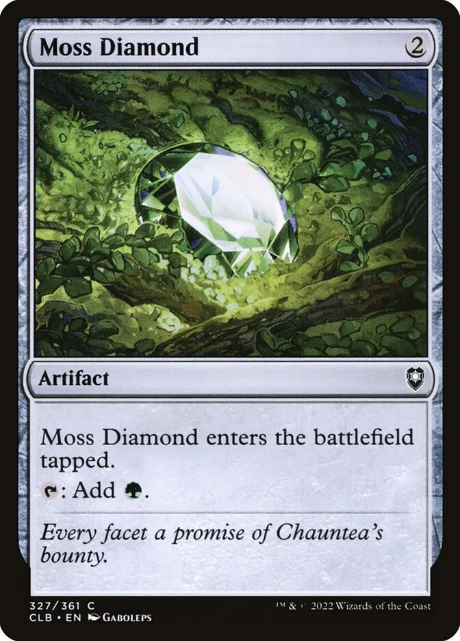 2022 Commander Legends: Battle for Baldur's Gate Moss Diamond #327 common card image