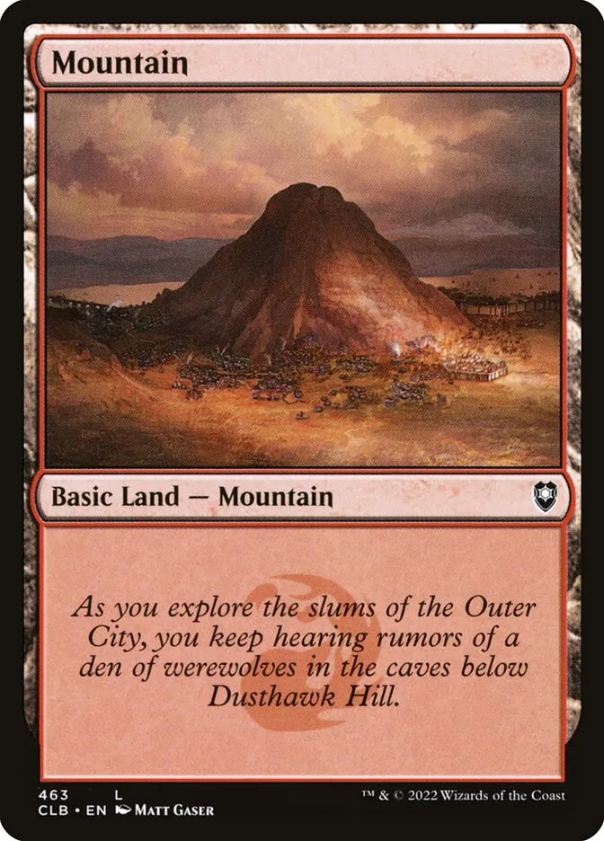 2022 Commander Legends: Battle for Baldur's Gate Mountain #463 common card image