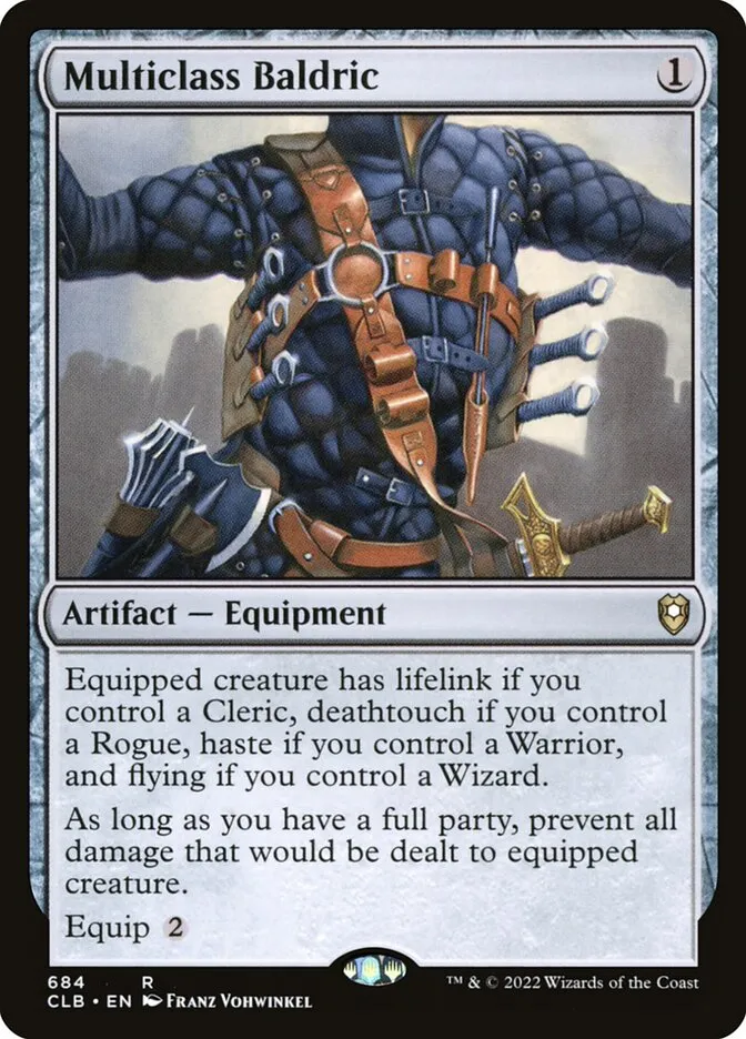 2022 Commander Legends: Battle for Baldur's Gate Multiclass Baldric #684 rare card image