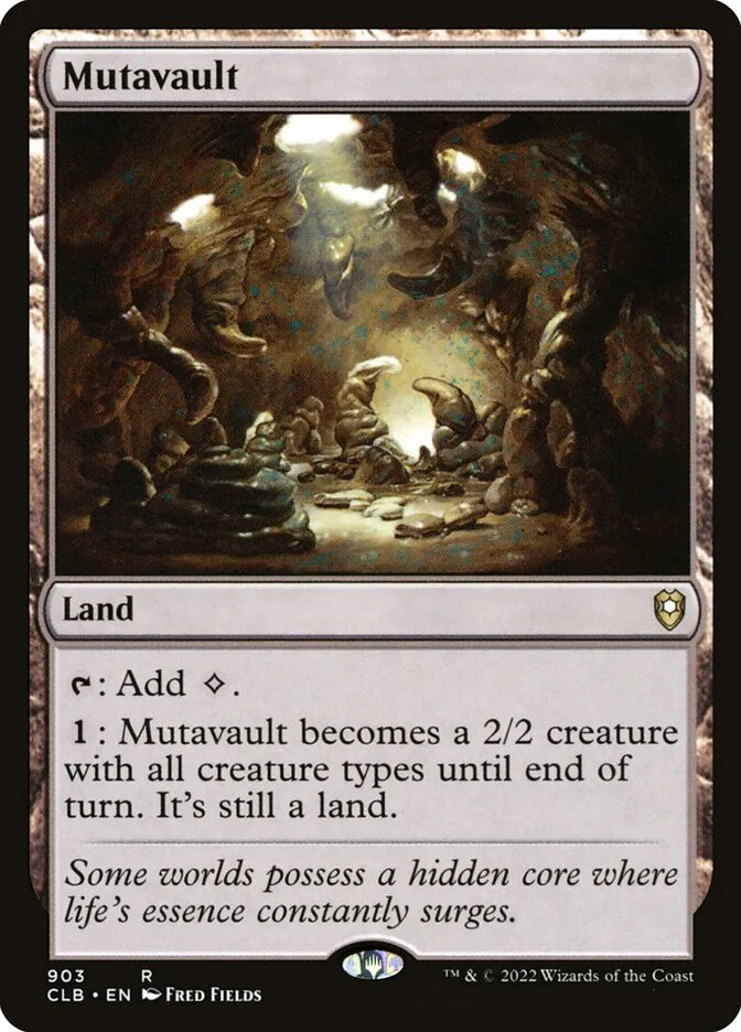 2022 Commander Legends: Battle for Baldur's Gate Mutavault #903 rare card image