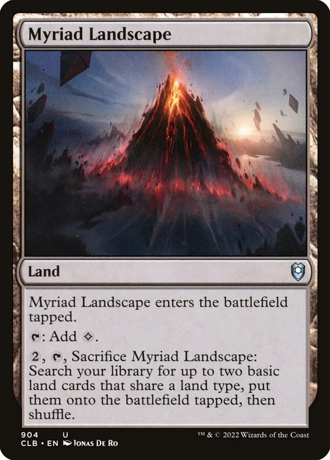 2022 Commander Legends: Battle for Baldur's Gate Myriad Landscape #904 uncommon card image