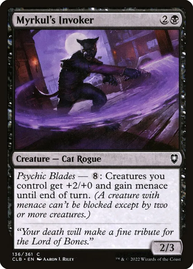 2022 Commander Legends: Battle for Baldur's Gate Myrkul's Invoker #136 common card image