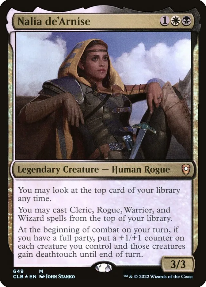 2022 Commander Legends: Battle for Baldur's Gate Nalia de'Arnise #649 mythic card image
