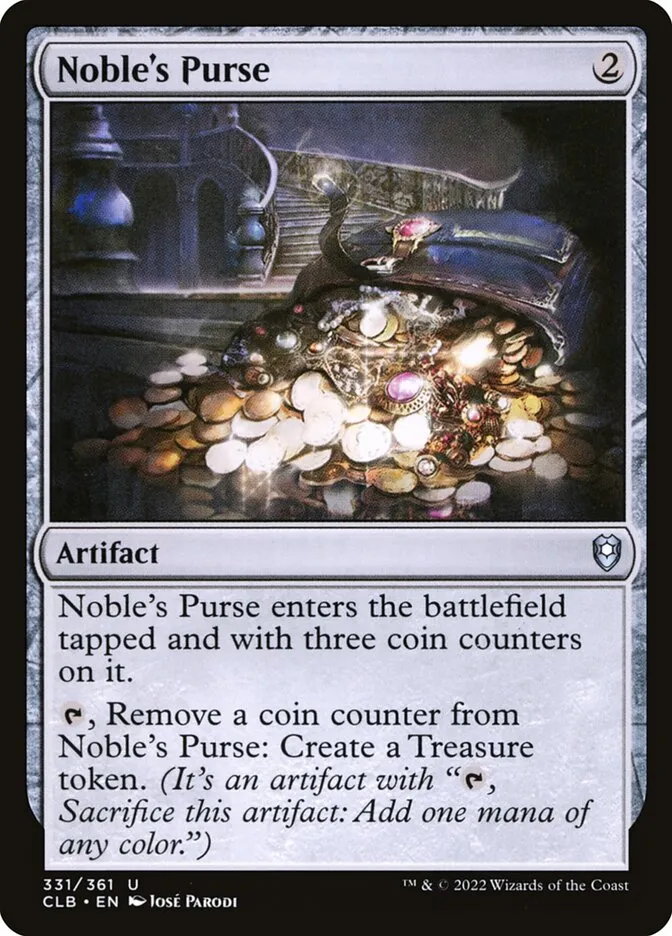 2022 Commander Legends: Battle for Baldur's Gate Noble's Purse #331 uncommon card image