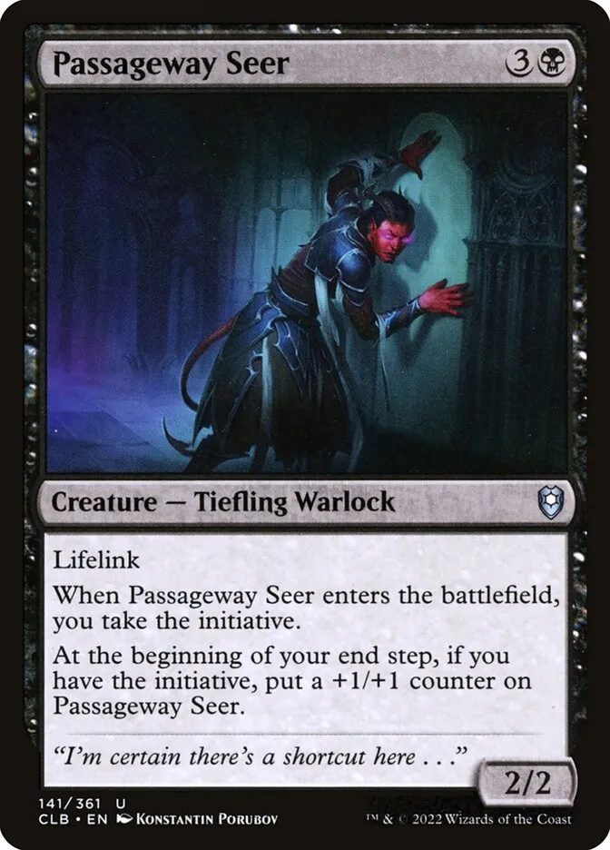 2022 Commander Legends: Battle for Baldur's Gate Passageway Seer #141 uncommon card image