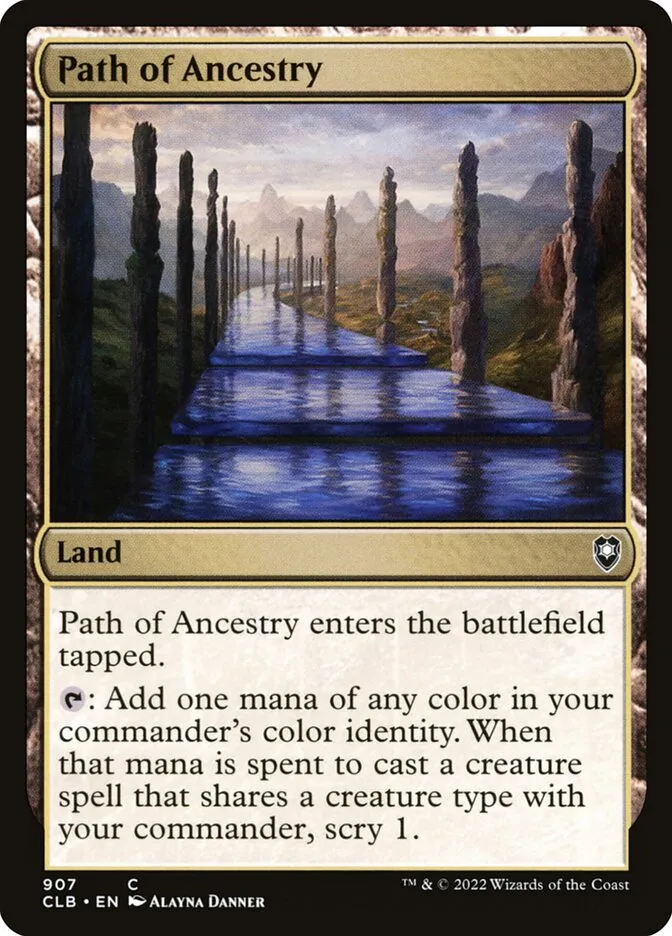 2022 Commander Legends: Battle for Baldur's Gate Path of Ancestry #907 common card image
