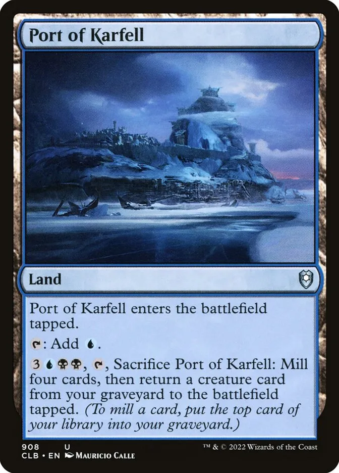 2022 Commander Legends: Battle for Baldur's Gate Port of Karfell #908 uncommon card image