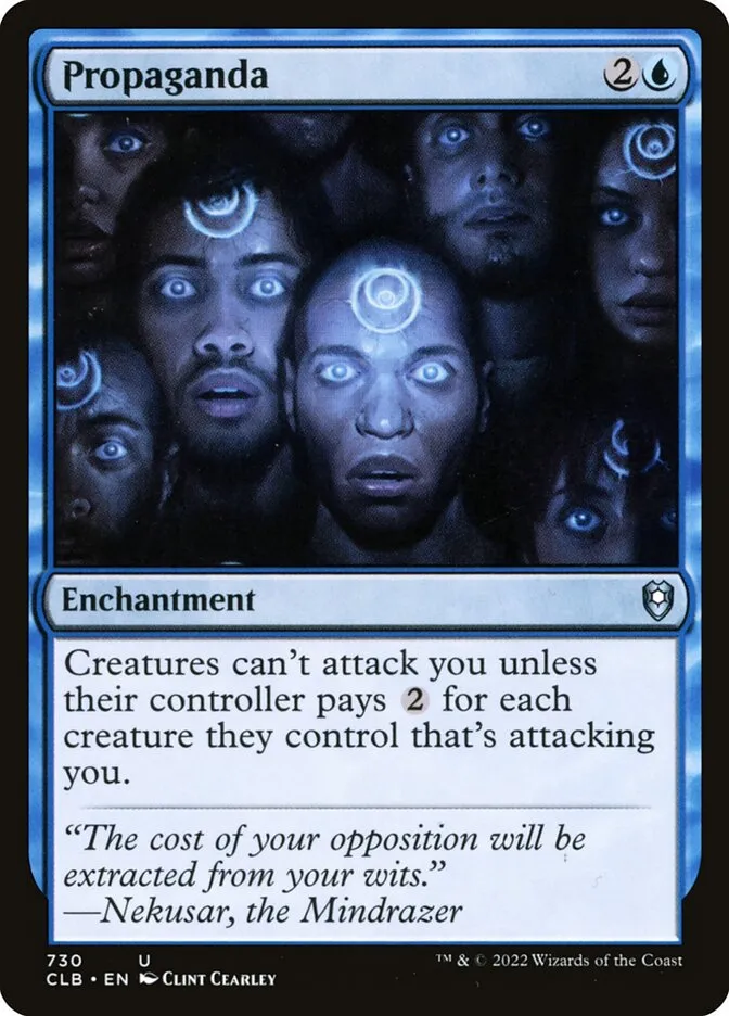 2022 Commander Legends: Battle for Baldur's Gate Propaganda #730 uncommon card image