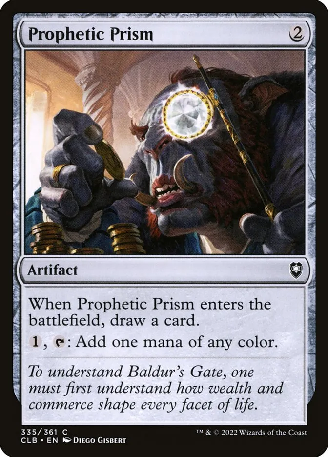 2022 Commander Legends: Battle for Baldur's Gate Prophetic Prism #335 common card image