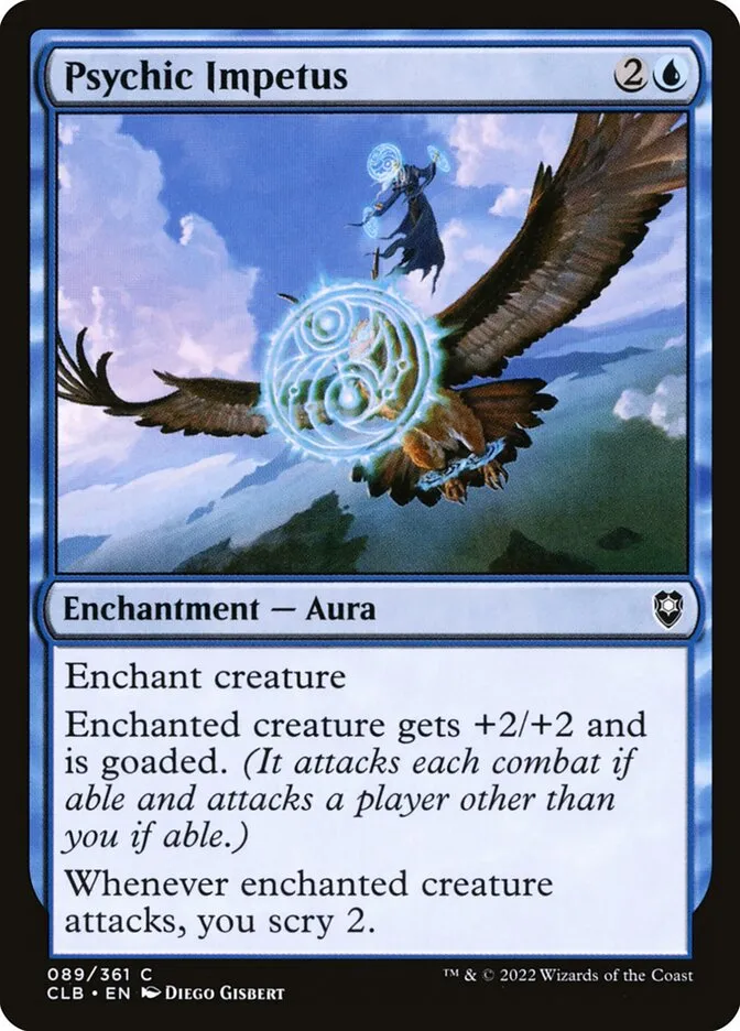 2022 Commander Legends: Battle for Baldur's Gate Psychic Impetus #89 common card image