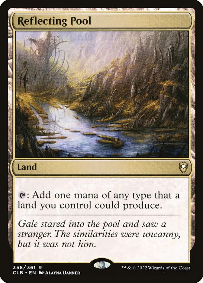 2022 Commander Legends: Battle for Baldur's Gate Reflecting Pool #358 rare card image
