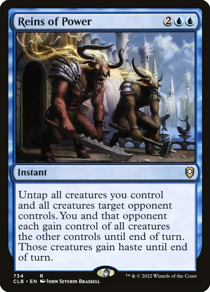 2022 Commander Legends: Battle for Baldur's Gate Reins of Power #734 rare card image