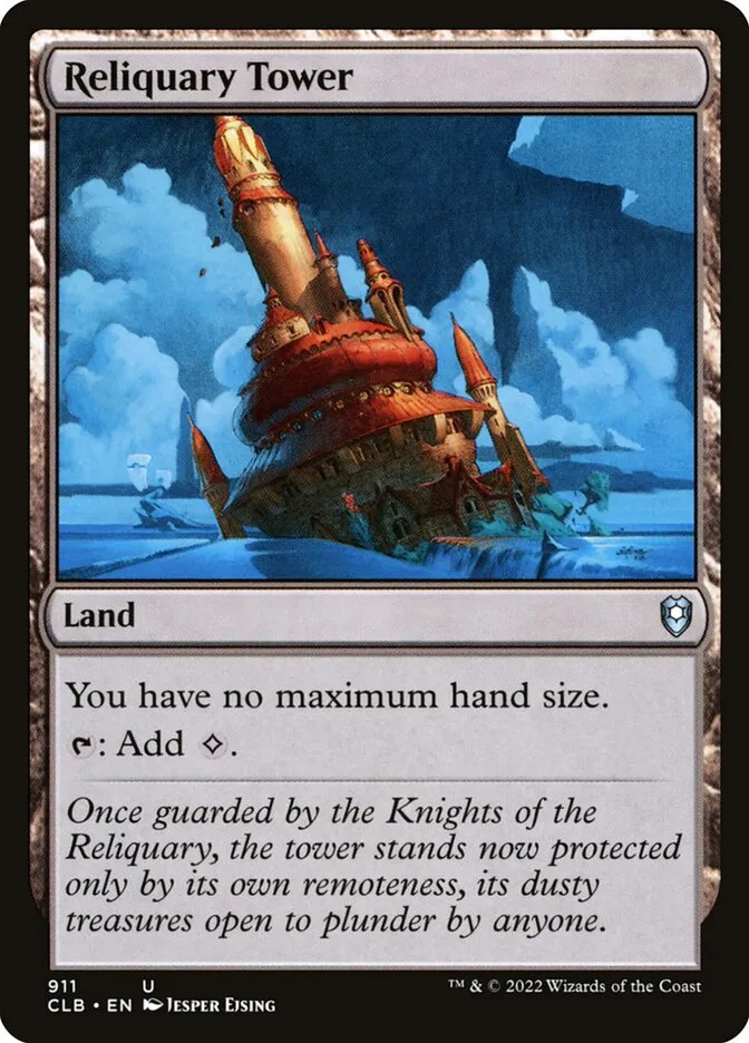 2022 Commander Legends: Battle for Baldur's Gate Reliquary Tower #911 uncommon card image