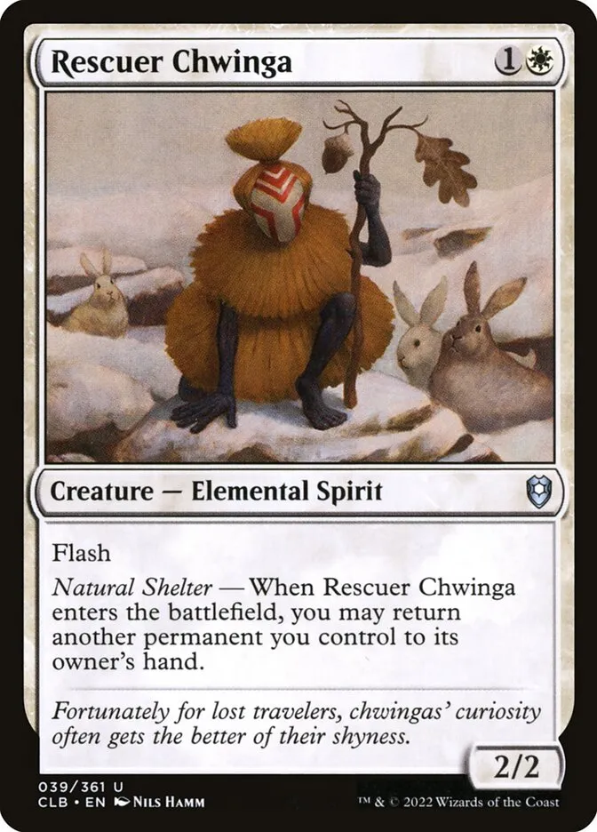 2022 Commander Legends: Battle for Baldur's Gate Rescuer Chwinga uncommon #39 uncommon card image