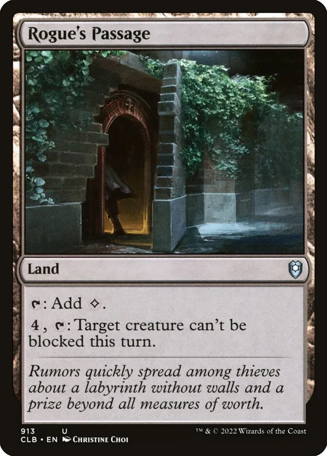 2022 Commander Legends: Battle for Baldur's Gate Rogue's Passage #913 uncommon card image