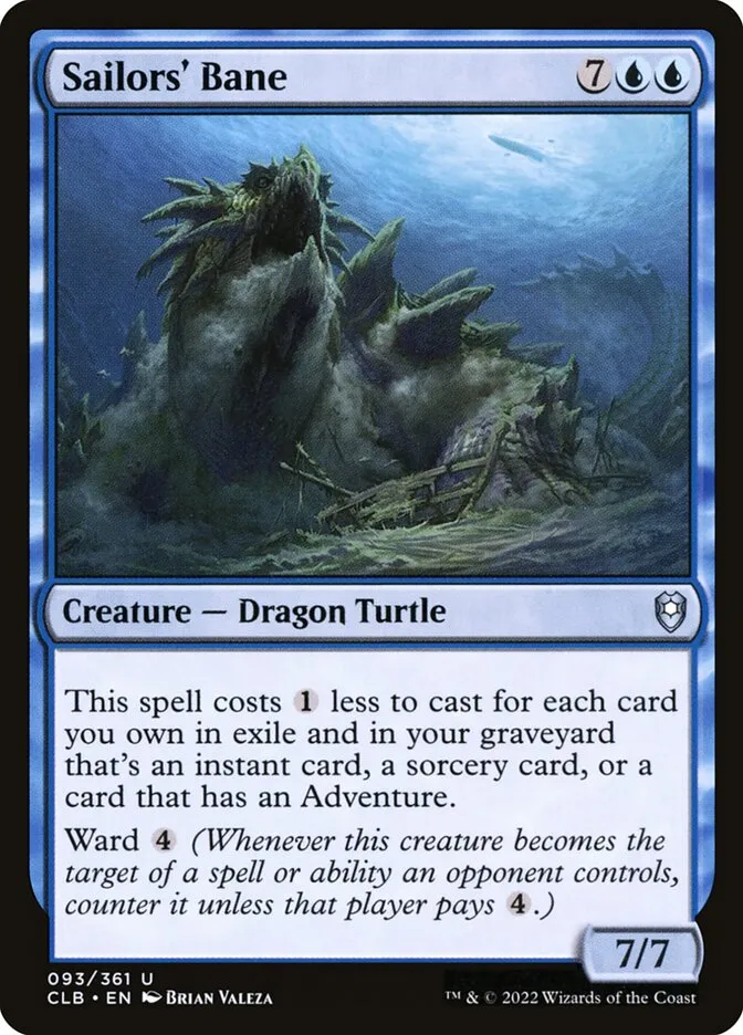 2022 Commander Legends: Battle for Baldur's Gate Sailors' Bane #93 uncommon card image