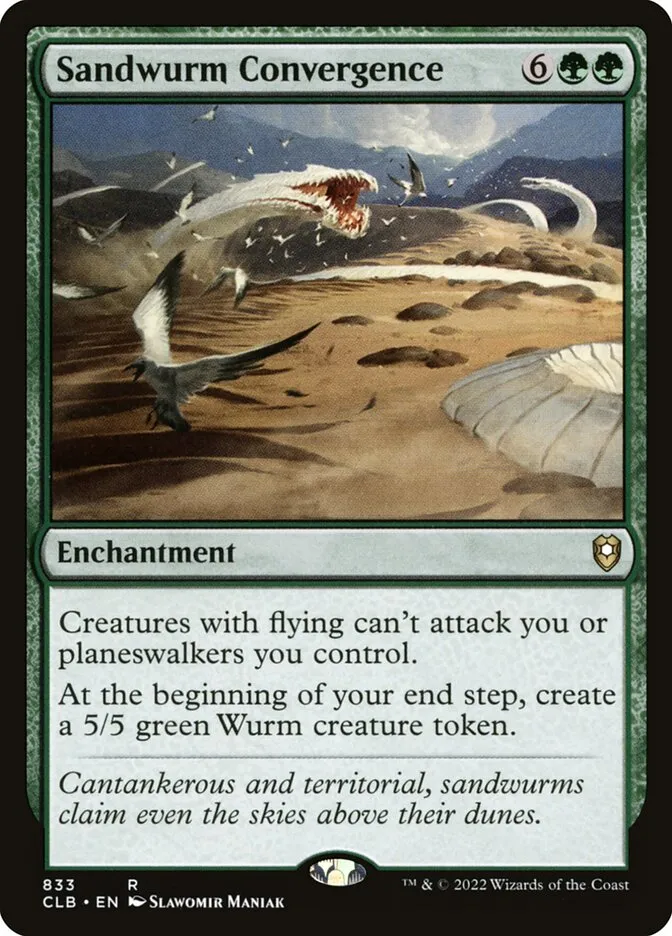 2022 Commander Legends: Battle for Baldur's Gate Sandwurm Convergence #833 rare card image