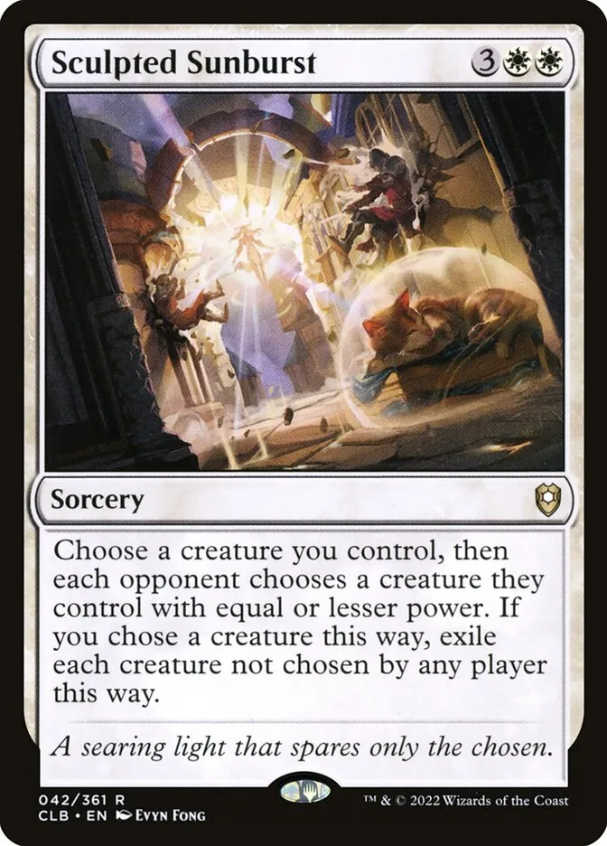 2022 Commander Legends: Battle for Baldur's Gate Sculpted Sunburst rare #42 rare card image