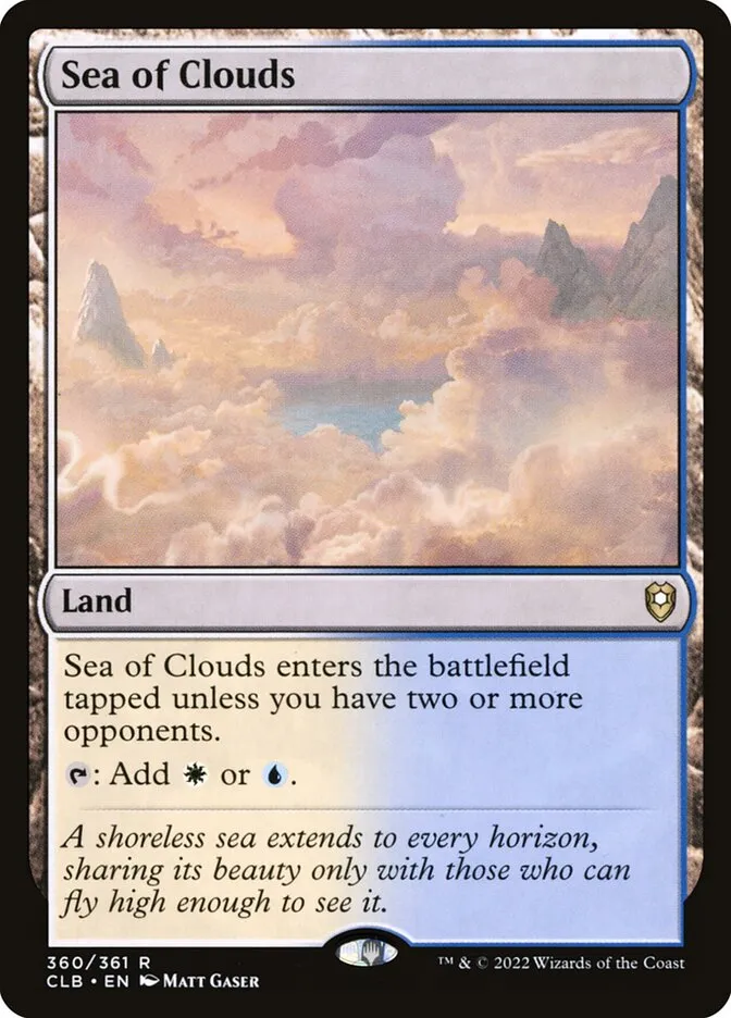 2022 Commander Legends: Battle for Baldur's Gate Sea of Clouds #360 rare card image