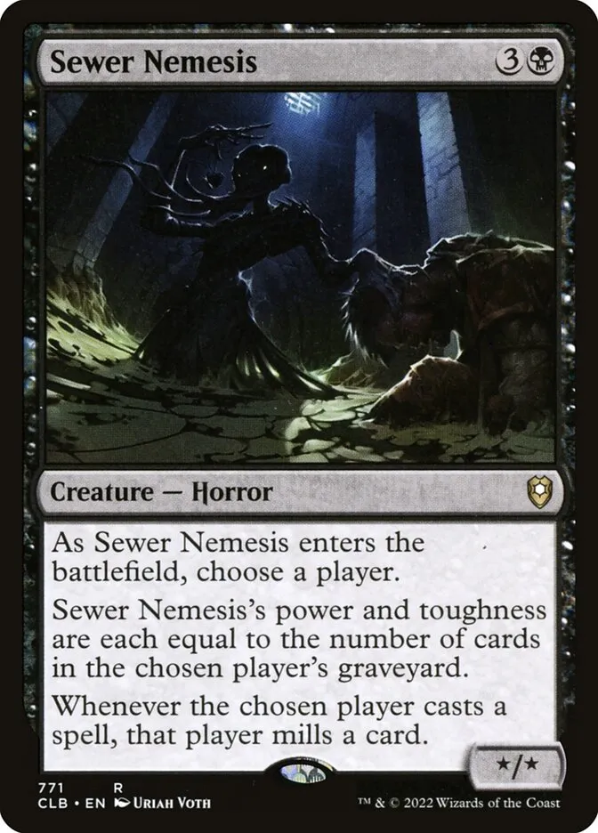 2022 Commander Legends: Battle for Baldur's Gate Sewer Nemesis #771 rare card image