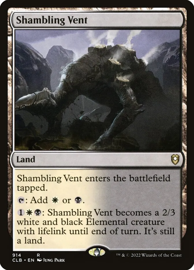2022 Commander Legends: Battle for Baldur's Gate Shambling Vent #914 rare card image