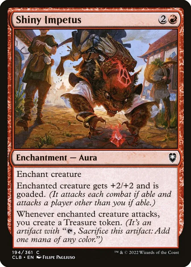 2022 Commander Legends: Battle for Baldur's Gate Shiny Impetus #194 common card image