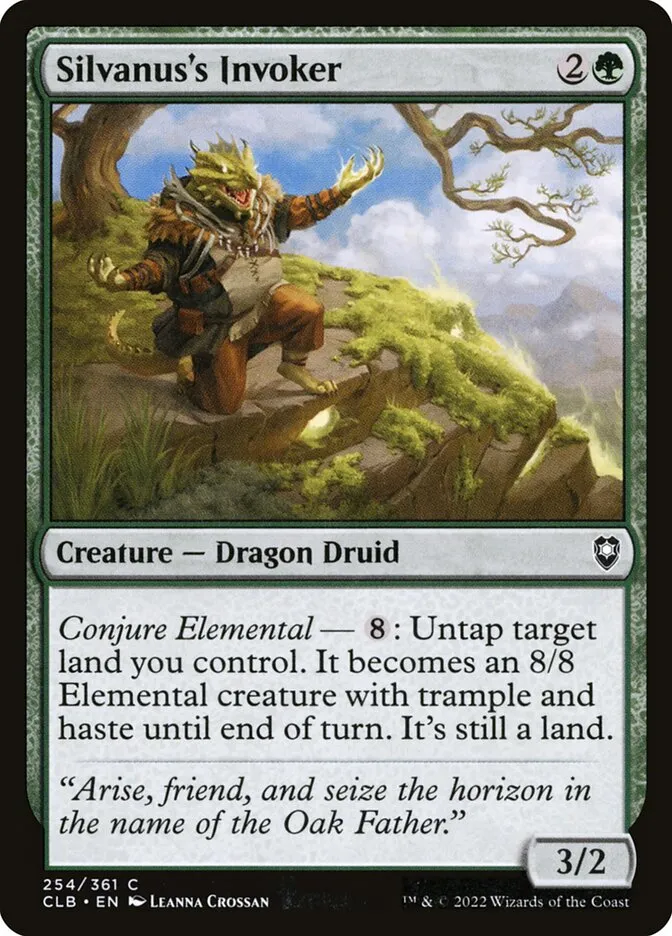 2022 Commander Legends: Battle for Baldur's Gate Silvanus's Invoker #254 common card image