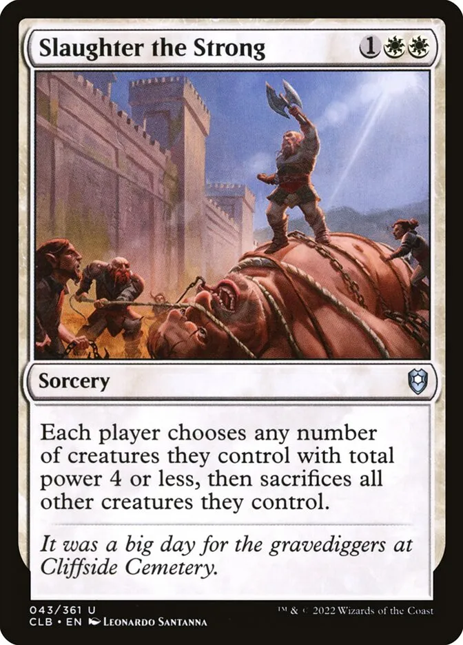 2022 Commander Legends: Battle for Baldur's Gate Slaughter the Strong uncommon #43 uncommon card image