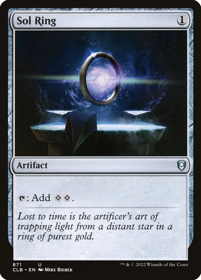 2022 Commander Legends: Battle for Baldur's Gate Sol Ring #871 uncommon card image
