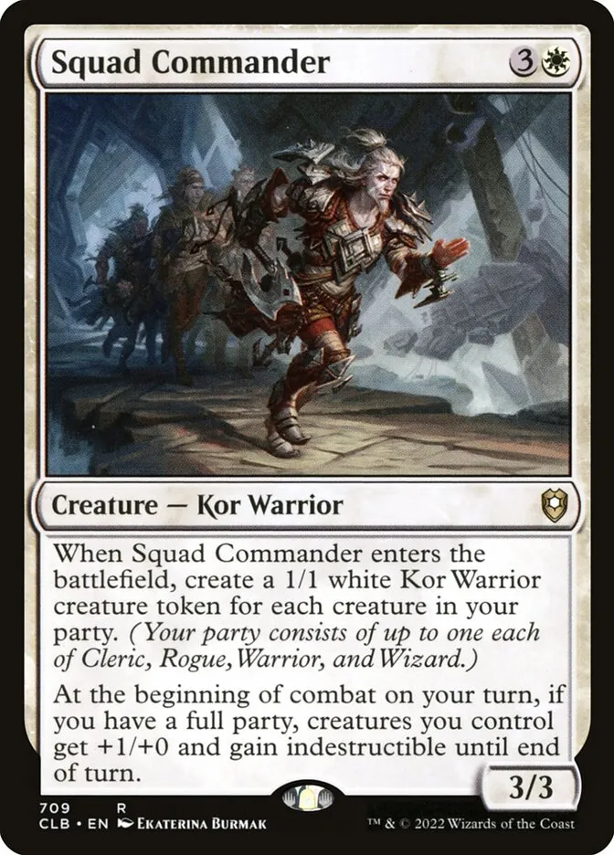 2022 Commander Legends: Battle for Baldur's Gate Squad Commander #709 rare card image