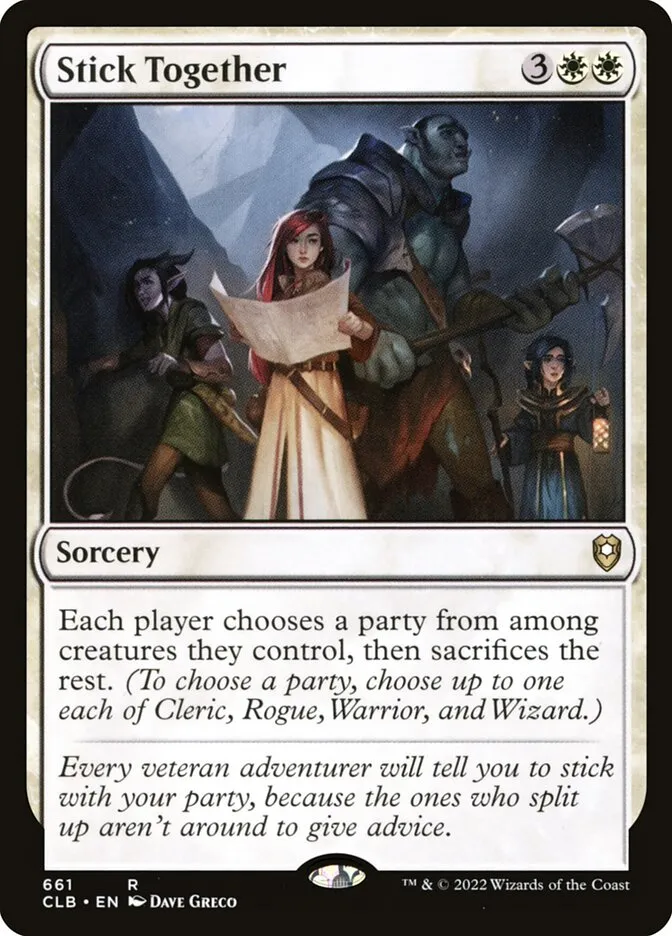 2022 Commander Legends: Battle for Baldur's Gate Stick Together #661 rare card image