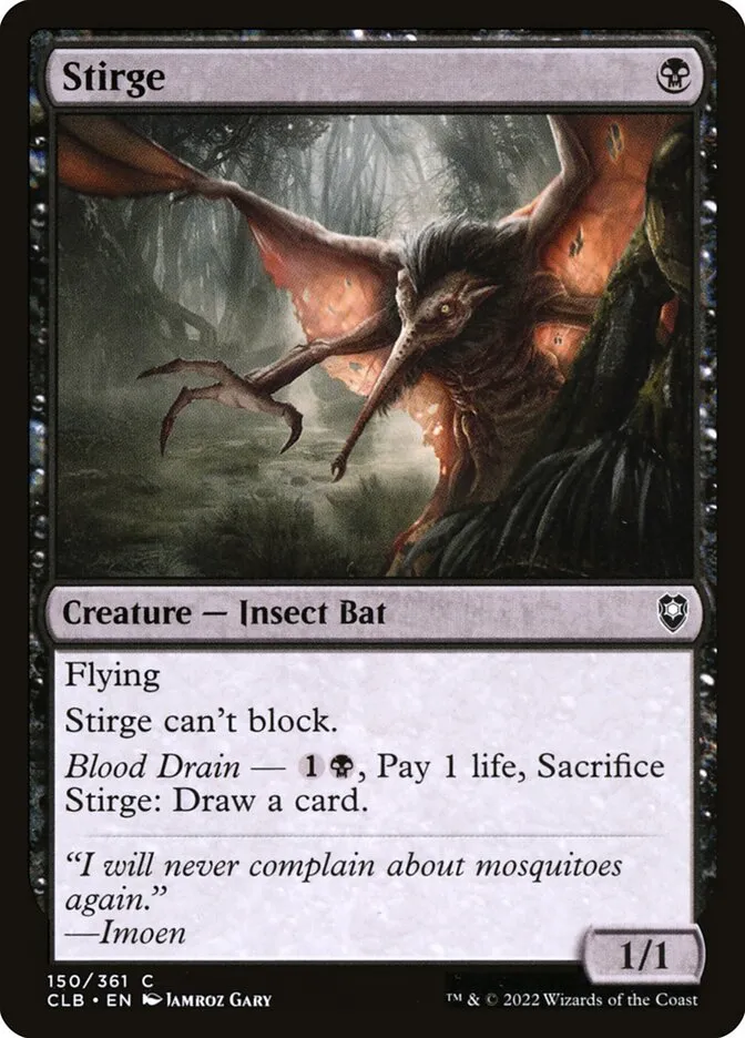 2022 Commander Legends: Battle for Baldur's Gate Stirge #150 common card image