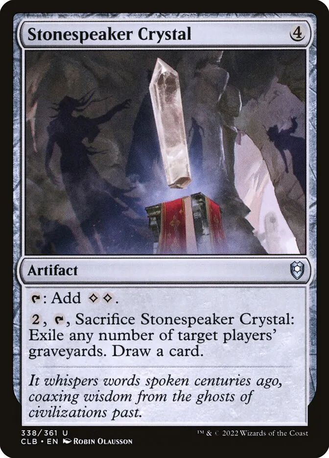 2022 Commander Legends: Battle for Baldur's Gate Stonespeaker Crystal #338 uncommon card image