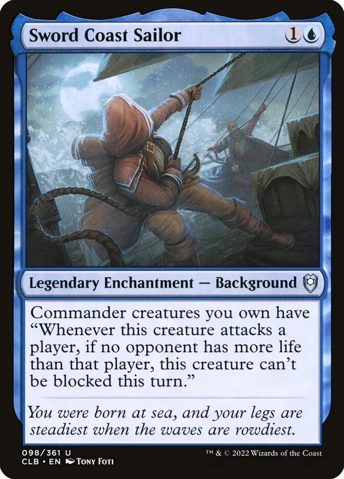 2022 Commander Legends: Battle for Baldur's Gate Sword Coast Sailor #98 uncommon card image