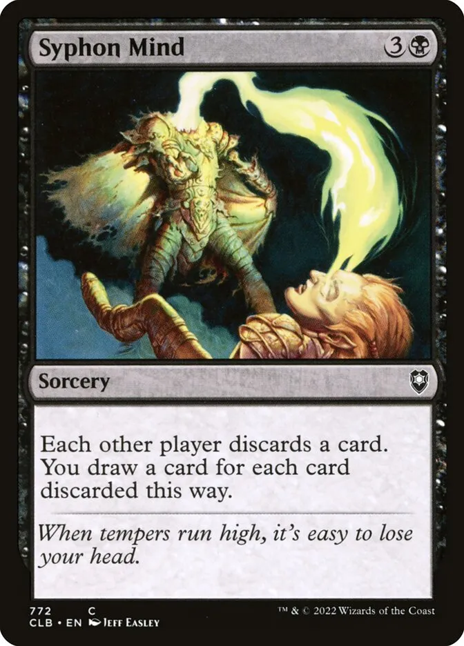2022 Commander Legends: Battle for Baldur's Gate Syphon Mind #772 common card image