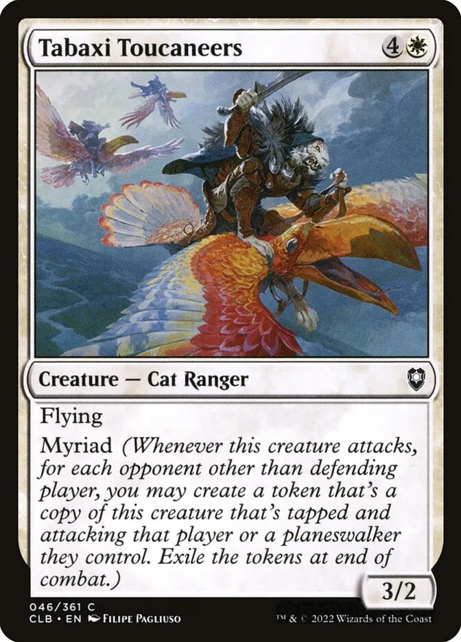 2022 Commander Legends: Battle for Baldur's Gate Tabaxi Toucaneers common #46 common card image