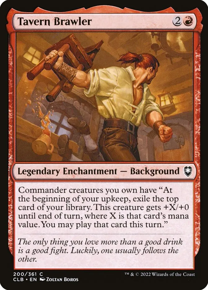 2022 Commander Legends: Battle for Baldur's Gate Tavern Brawler #200 common card image
