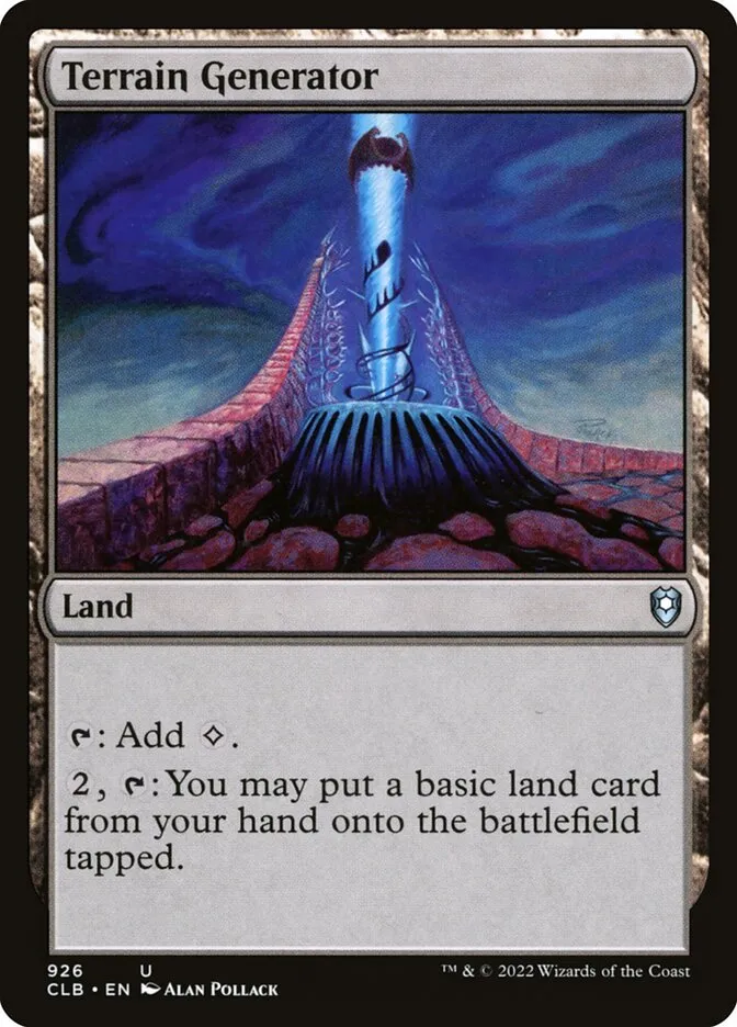 2022 Commander Legends: Battle for Baldur's Gate Terrain Generator #926 uncommon card image
