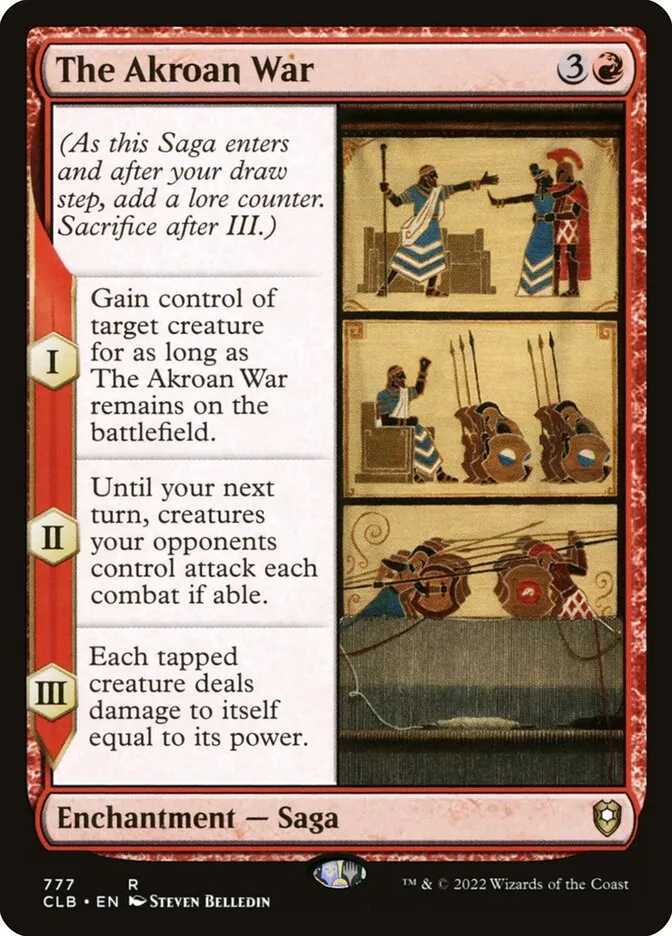 2022 Commander Legends: Battle for Baldur's Gate The Akroan War #777 rare card image