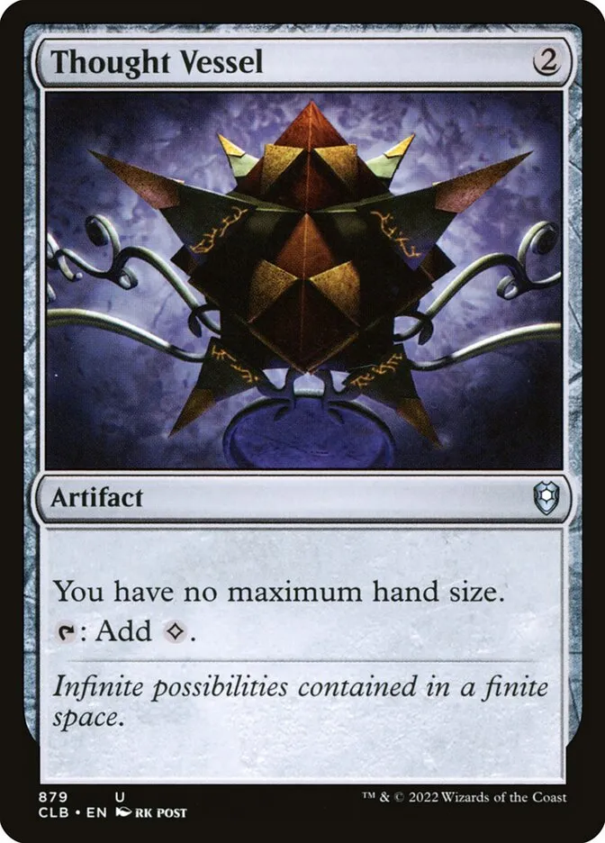 2022 Commander Legends: Battle for Baldur's Gate Thought Vessel #879 uncommon card image