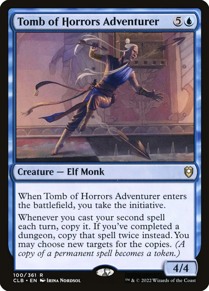 2022 Commander Legends: Battle for Baldur's Gate Tomb of Horrors Adventurer rare #100 rare card image