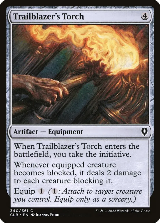 2022 Commander Legends: Battle for Baldur's Gate Trailblazer's Torch #340 common card image
