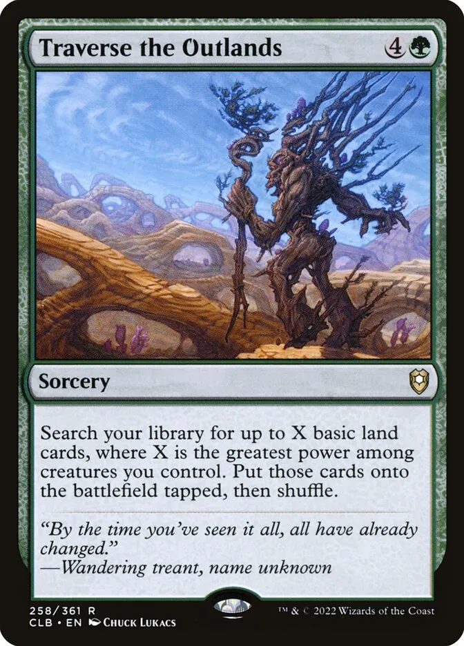 2022 Commander Legends: Battle for Baldur's Gate Traverse the Outlands #258 rare card image