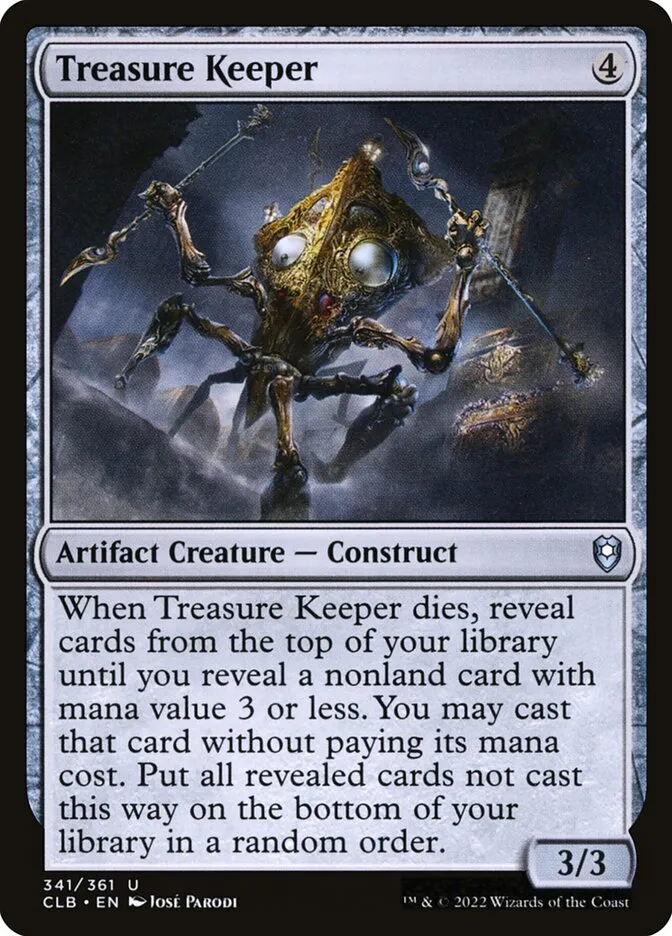 2022 Commander Legends: Battle for Baldur's Gate Treasure Keeper #341 uncommon card image