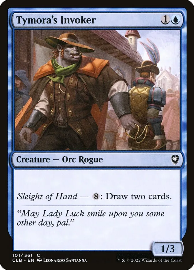 2022 Commander Legends: Battle for Baldur's Gate Tymora's Invoker common #101 common card image