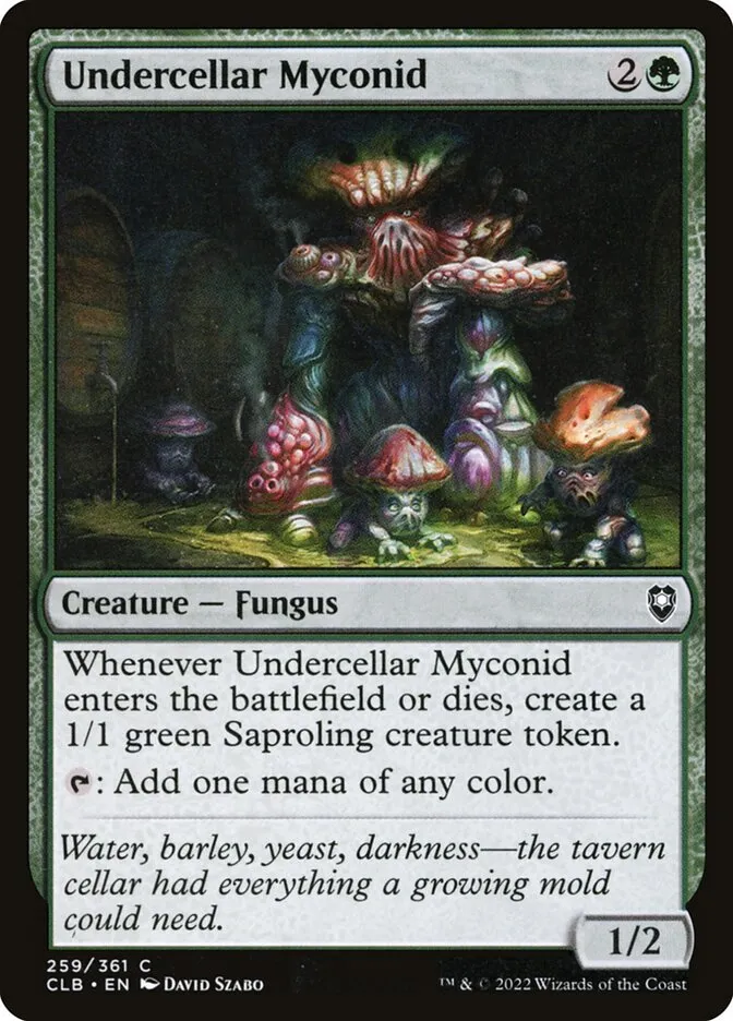 2022 Commander Legends: Battle for Baldur's Gate Undercellar Myconid #259 common card image
