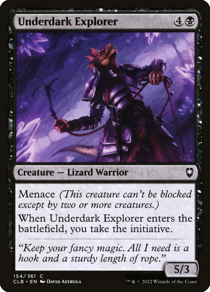 2022 Commander Legends: Battle for Baldur's Gate Underdark Explorer common #154 common card image