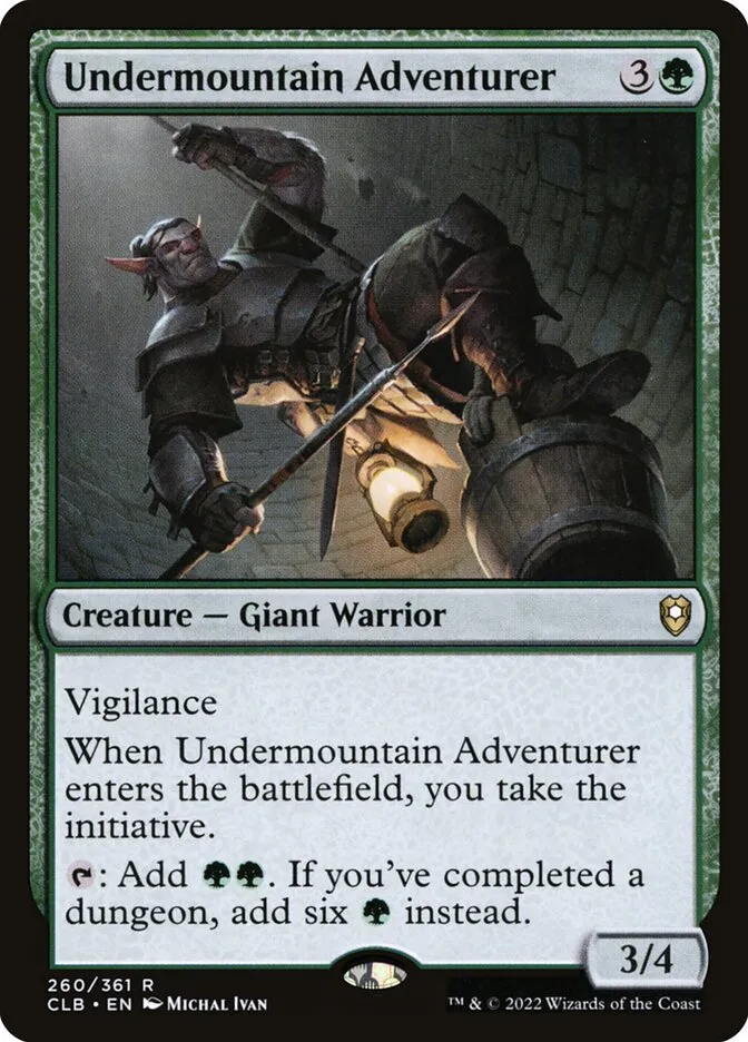 2022 Commander Legends: Battle for Baldur's Gate Undermountain Adventurer #260 rare card image