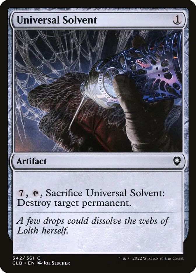 2022 Commander Legends: Battle for Baldur's Gate Universal Solvent common #342 common card image