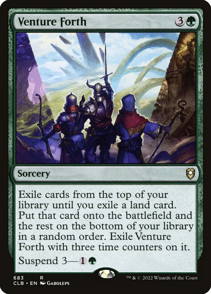 2022 Commander Legends: Battle for Baldur's Gate Venture Forth #683 rare card image